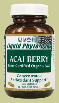 Concentrated Antioxidant Support from Certified Organic Acai.